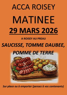 Matinée Saucisse tome daubée_Roisey