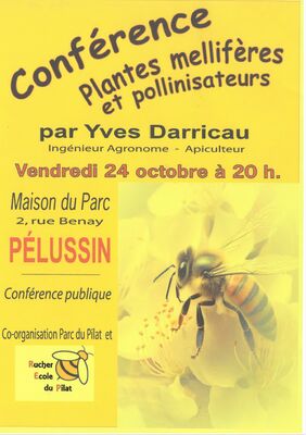 Conférence "Plantes mellifères et pollinisateurs"_Pélussin