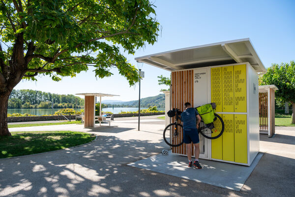 Aire de service vélo sur la ViaRhôna_Condrieu