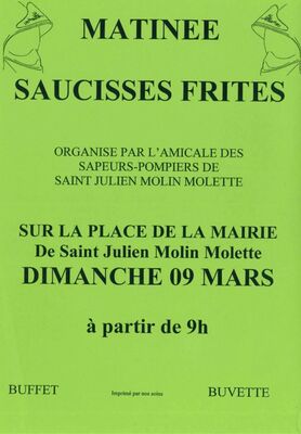 Matinée Saucisse-frites_Saint-Julien-Molin-Molette