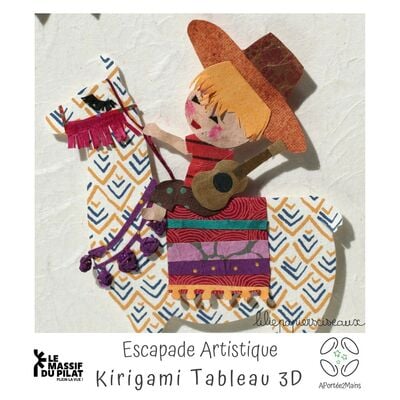 Vos escapades Artisanales "Tableau Kirigami 3D"_Pélussin