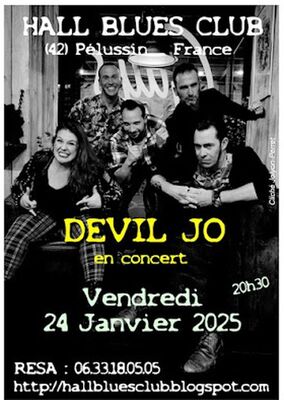 Concert "Devil Jo" - Hall Blues Club_Pélussin