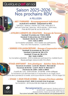 Stage Arts Plastiques Enfants Ados Adultes_Pélussin