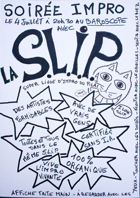 Théâtre d'impro au Baroscope avec la Slip_Pélussin
