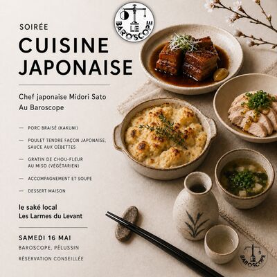 Soirée cuisine Japonaise au Baroscope_Pélussin