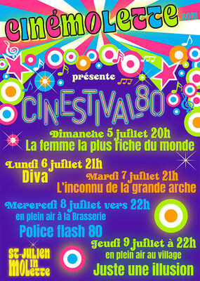 Cinémolette "Cinéstival spécial années 80"_Saint-Julien-Molin-Molette