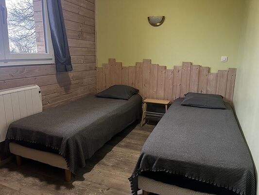 chambre verte chalet 2 lits