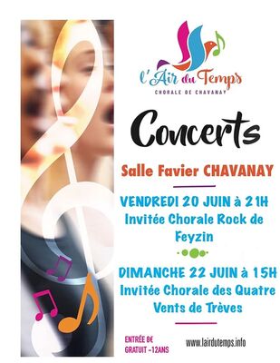 Concerts Anniversaire de la chorale "L'Air du temps"_Chavanay