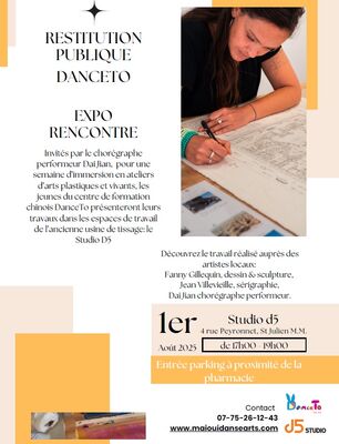 Restitution publique DanceTo - Expo rencontre_Saint-Julien-Molin-Molette