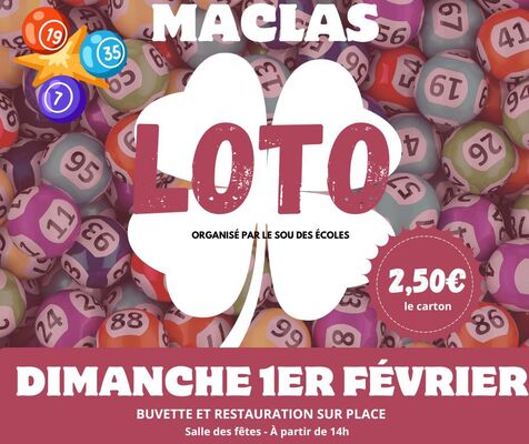 Loto du Sou des écoles_Maclas