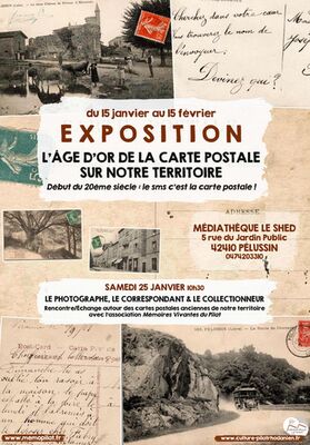 Expo "L'âge d'or de la carte postale sur notre territoire"_Pélussin