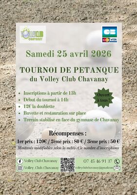 Tournoi de Pétanque du volley-club_Chavanay