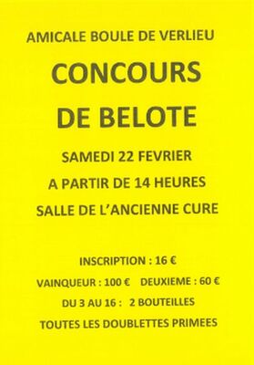 Concours de Belote_Chavanay