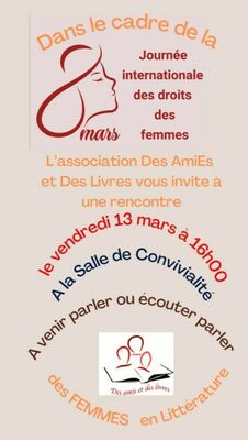 Rencontre littéraire spéciale “femmes”_Pélussin