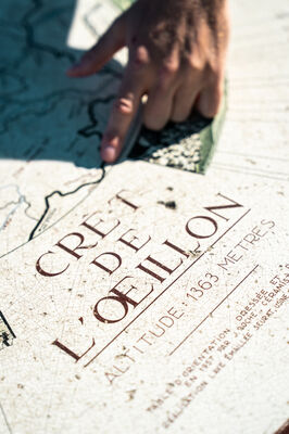 Table d'orientation du crêt de l'Oeillon