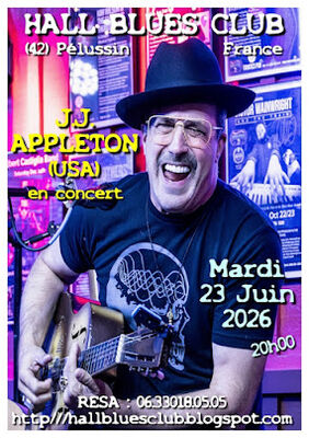 Concert "J.J. Appleton (USA)" - Hall Blues Club_Pélussin