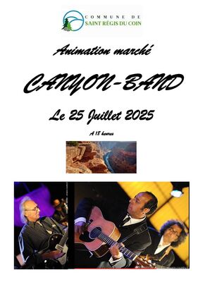 Animation marché : Concert Canyon Band_Saint-Régis-du-Coin