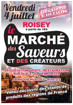 Marché nocturne des saveurs et des créateurs_Roisey