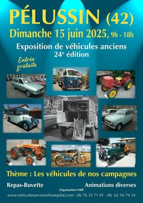 Exposition de véhicules anciens  24ème édition_Pélussin