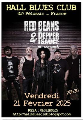 Concert "Red Beans & Pepper Sauce "  - Hall Blues Club_Pélussin