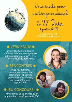 Temps convivial à "La Boutique"_Bourg-Argental