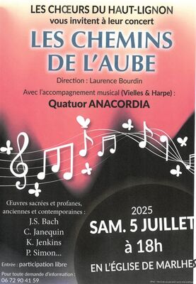 Concert "Les chemins de l'aube"_Marlhes