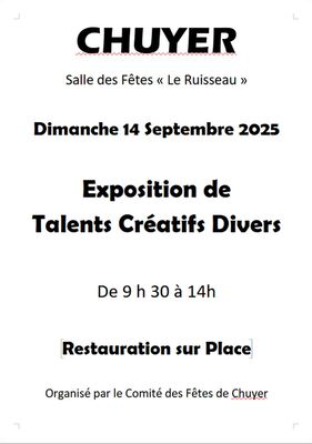 Exposition de talents créatifs divers_Chuyer