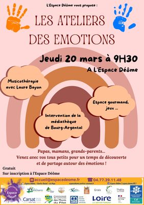 Ateliers parents/grands-parents/enfants : Les émotions_Bourg-Argental