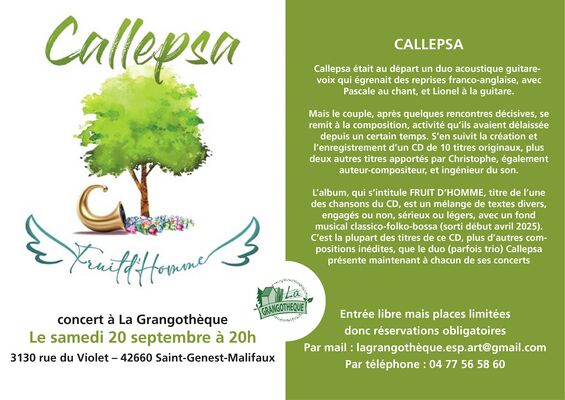 Concert "Callepsa"_Saint-Genest-Malifaux