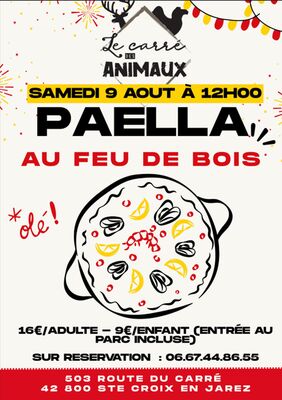Paëlla au feu de bois au Carré des Animaux_Sainte-Croix-en-Jarez