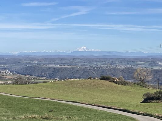Vu sur la chaîne des alpes