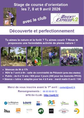 Stage de course d'orientation ouvert à tous_Pélussin