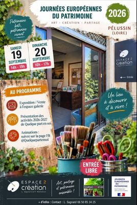 Les Journées Européennes du Patrimoine - Espace-2Création_Pélussin