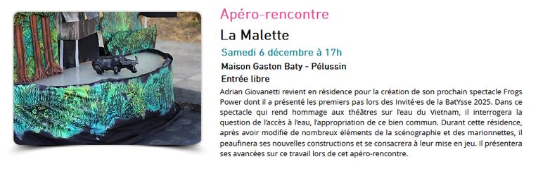 Apéro-rencontre "La Malette"_Pélussin