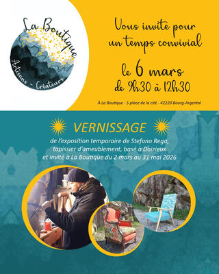 Vernissage à "La Boutique"_Bourg-Argental