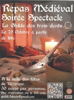 Repas médiéval , soirée spectacle_Véranne