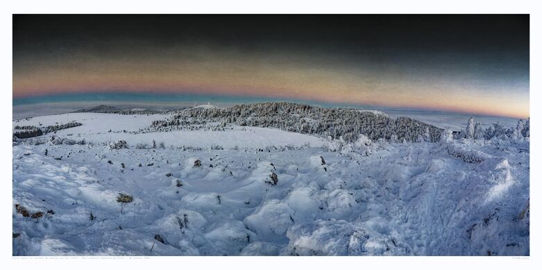 Fin de Journée hivernale sur les crêts du Pilat