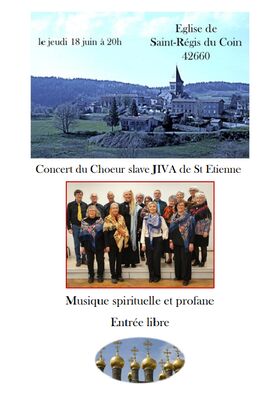 Concert du chœur slave Jiva_Saint-Régis-du-Coin