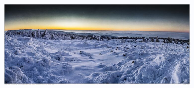 Fin de Journée hivernale sur les crêts du Pilat