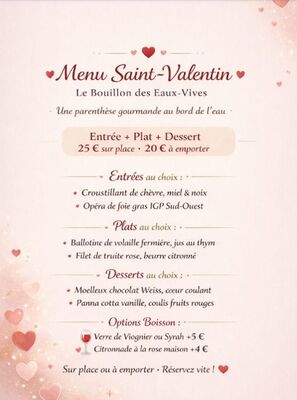 Menu de la Saint-Valentin_Saint-Pierre-de-Boeuf
