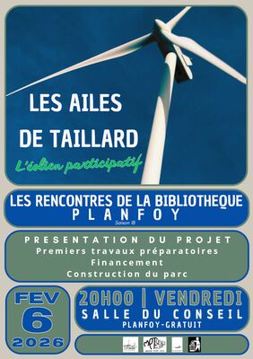 Les rencontres de la bibliothèque -Présentation/débat "Les ailes de Taillard"_Planfoy