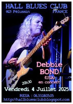 Concert "Debbie Bond " - Hall Blues Club_Pélussin