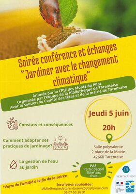 Soirée conférence "Jardiner avec le changement climatique"_Tarentaise