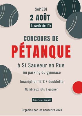 Concours de pétanque_Saint-Sauveur-en-Rue