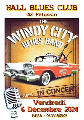 Concert "The Windy City Blues Band "- Hall Blues Club_Pélussin