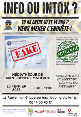 Atelier numérique sur les fake news_Saint-Genest-Malifaux