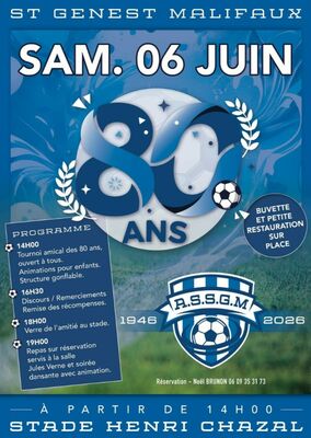 Journée festive - 80 ans du club de foot_Saint-Genest-Malifaux