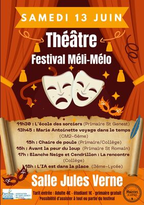 Théâtre "Festival méli-mélo"_Saint-Genest-Malifaux