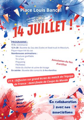 14 juillet : la demi-finale remplace le feu d'artifice_Saint-Julien-Molin-Molette