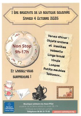1ère Brocante de la Boutique solidaire du Haut-Pilat_Marlhes